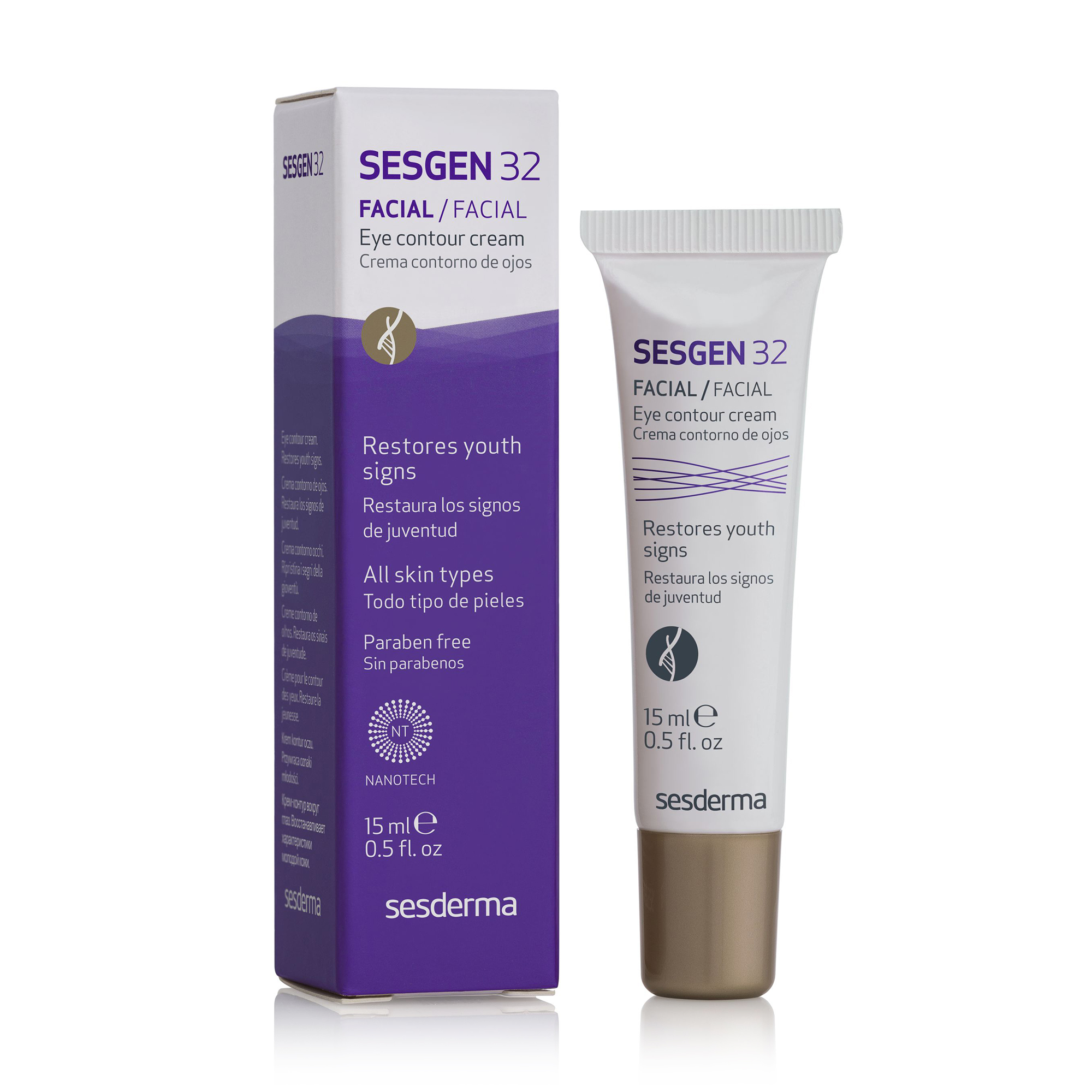Крем-контур для шкіри навколо очей Sesderma Sesgen 32 Eye Contour Cream, 15 мл
